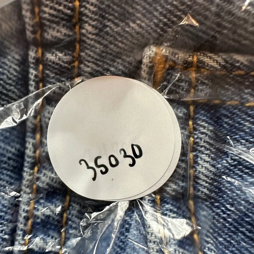 Vintage Levi's 506 Shorts Mens 38 Blue Orange Tab Denim Cut‎ Off Jorts 90s Y2K